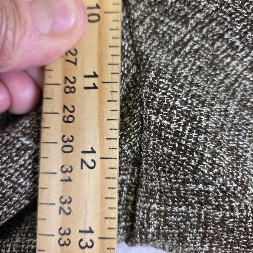 Studio I Brown Tweed 2 Piece Pant Suit Blazer Wide Leg Trousers Set Size 14 - Picture 8 of 10